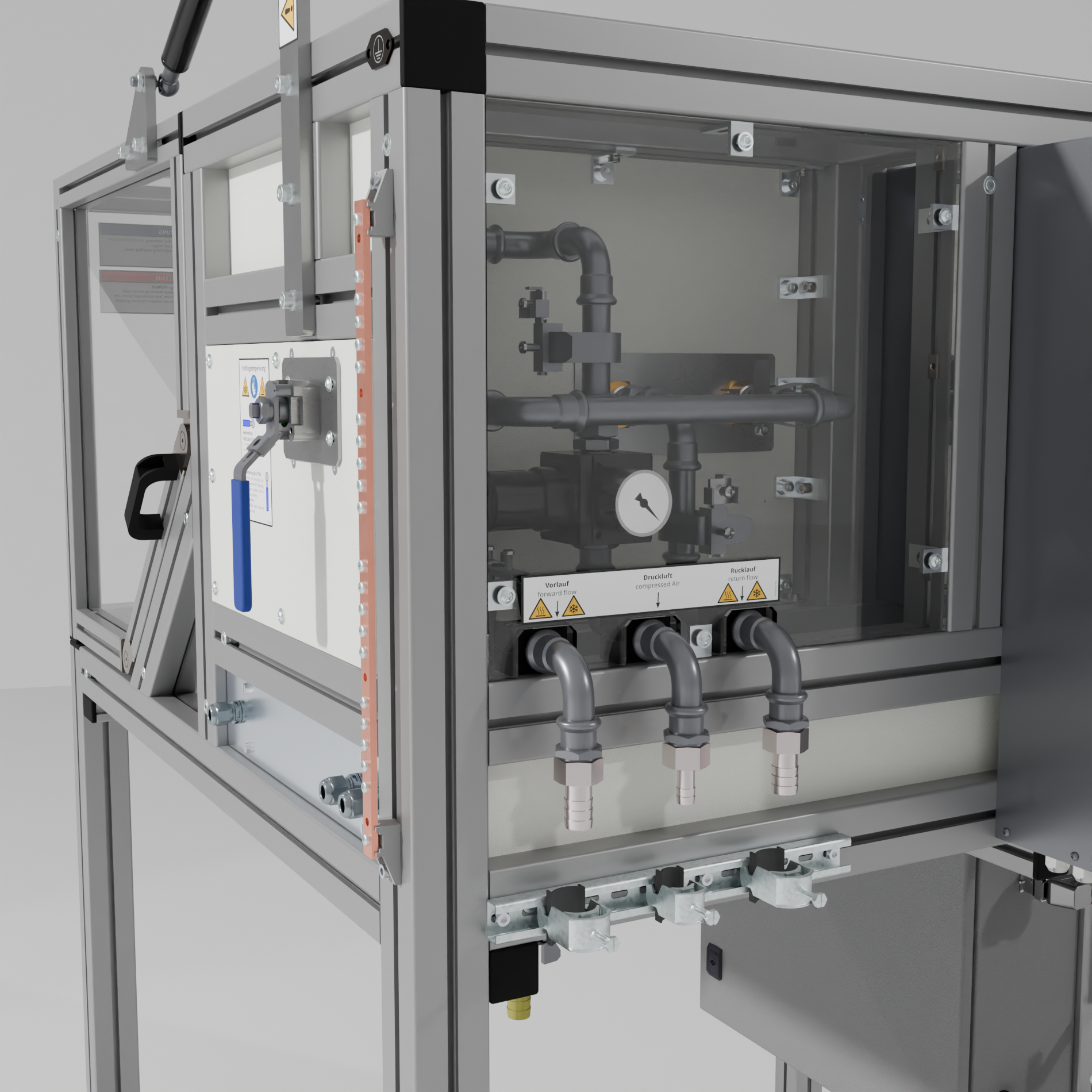 Bild der Ausblasvorrichtung manunell